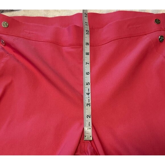 Women's Rafaella Comfort Pink Mid-Rise Capri Pants Viscose Nylon Blend Size 14 - Picture 6 of 15